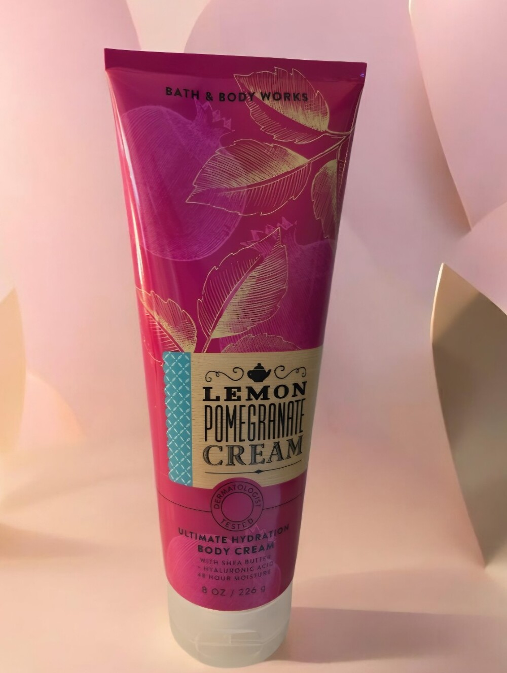 Bath & Body Works Lemon Pomegranate Cream 8oz Body Cream W/Shea Butter NEW
